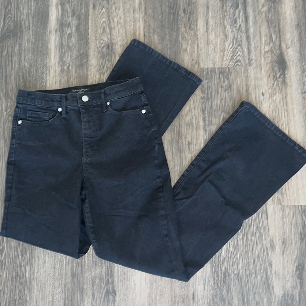 Banana Republic Black High Waist Slim Flare Jeans (Size 27/4)